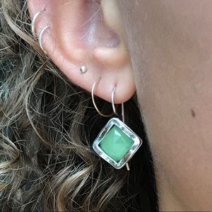 Green Agate Earrings